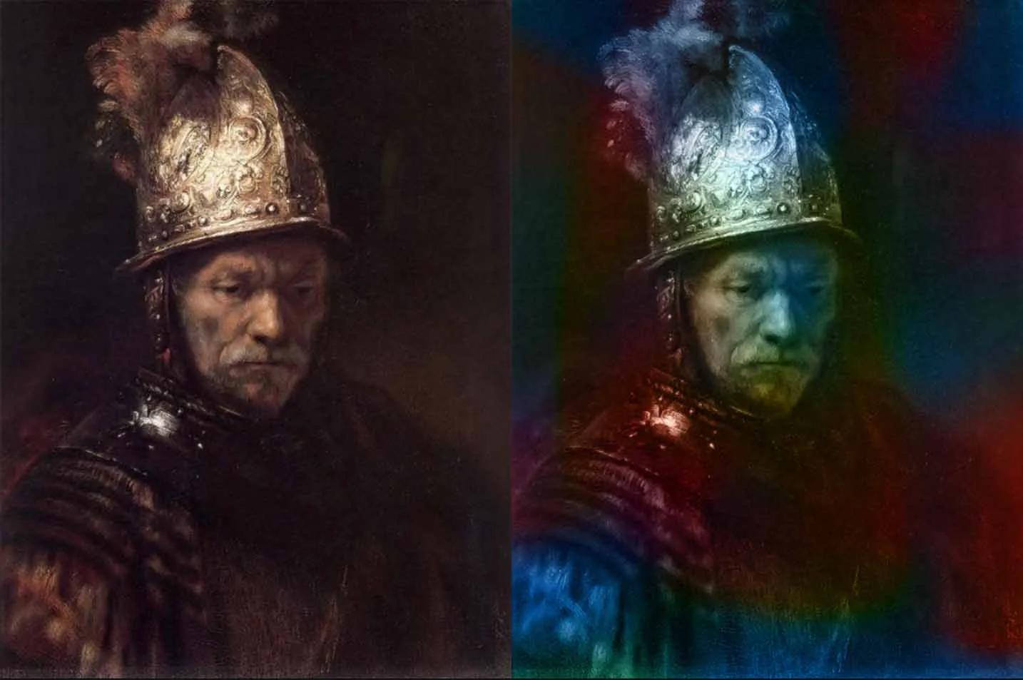 The Man with the Golden Helmet, attributed to the circle of Rembrandt, c. 1650